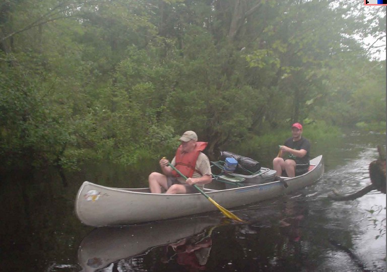 canoeing down the Batsto